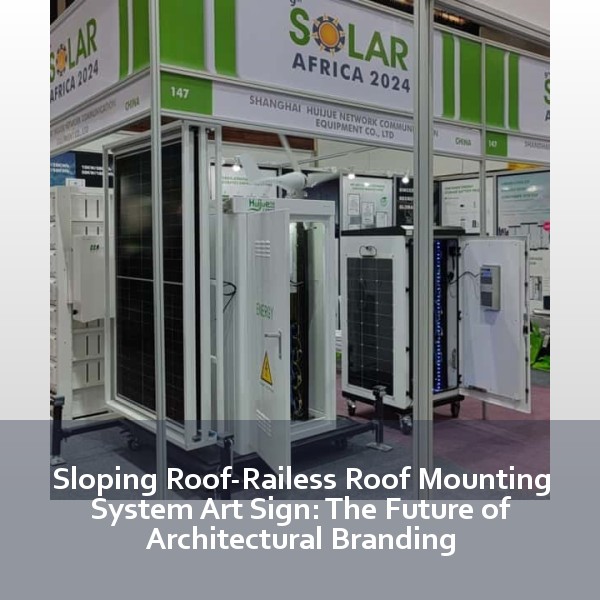 Sloping Roof-Railess Roof Mounting System Art Sign: The Future of Architectural Branding